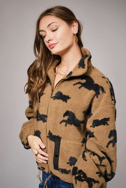 Wild Horses Sherpa – oversized jakke