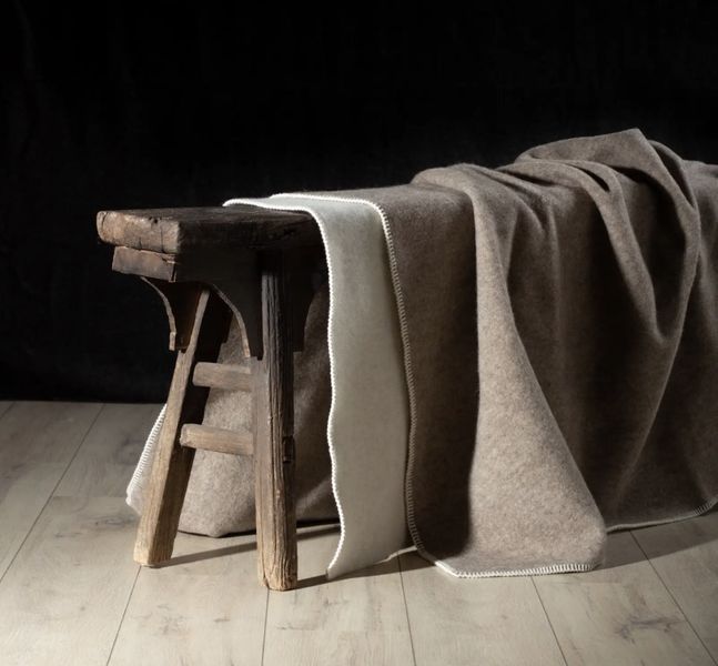 Ullpledd Eco Beige